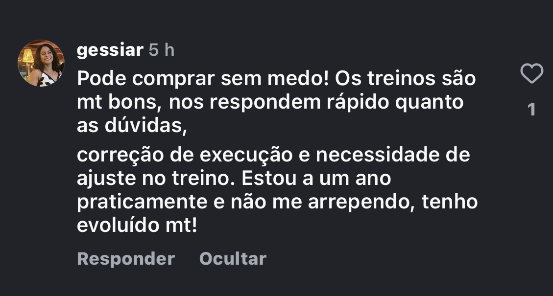 Depoimento de aluna 3