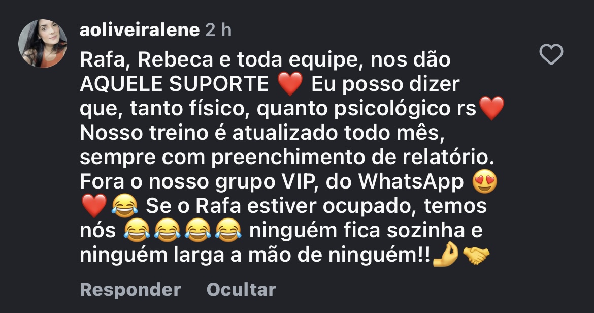 Depoimento de aluna 4