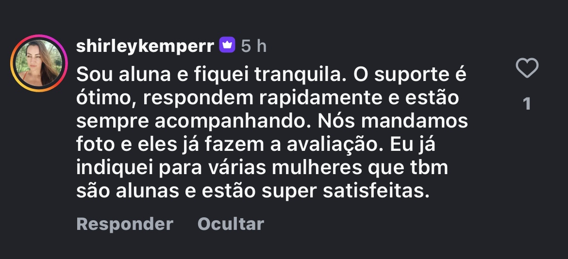 Depoimento de aluna 5